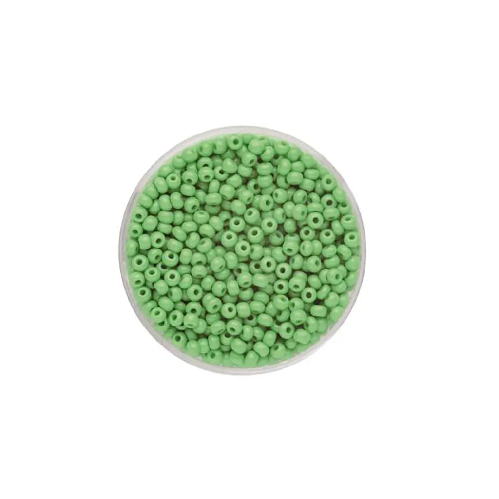 Rocaille Beads 2.6mm 17g, Luscious Green
