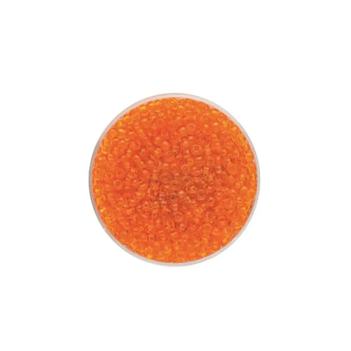 Rocaille Beads 2.6mm 17g, Transparent Dark Orange