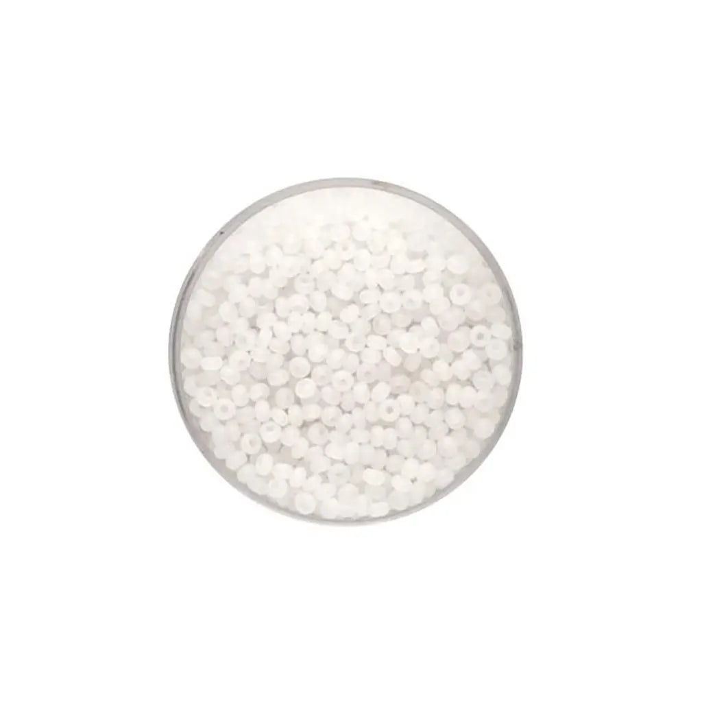 Rocaille Beads 2.6mm 17g, Transparent Matt