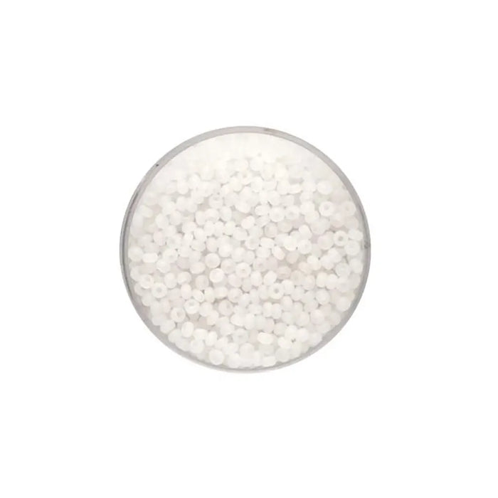 Rocaille Beads 2.6mm 17g, Transparent Matt
