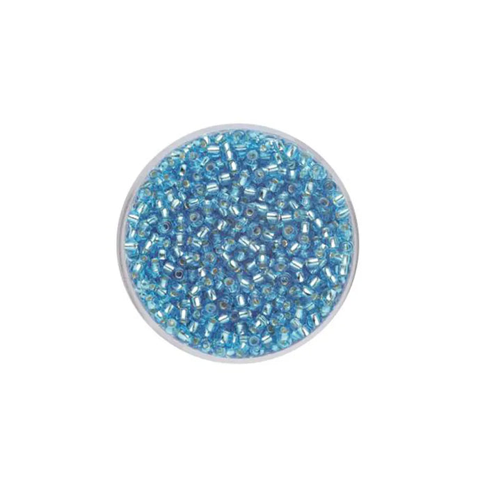 Rocaille 2.6mm 17g, Silver Lustre Light Blue