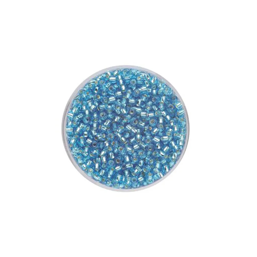 Rocaille 2.6mm 17g, Silver Lustre Light Blue