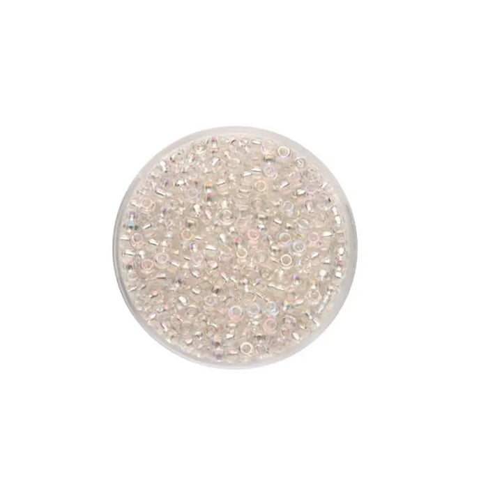 Rocaille Beads 2.6mm 17g, Rainbow Crystal