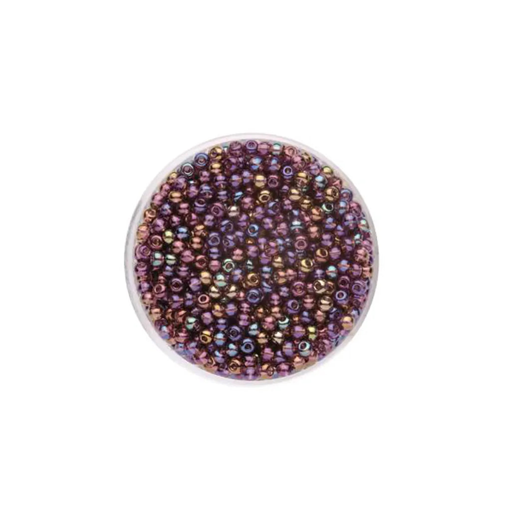 Rocaille Beads 2.6mm 17g, Rainbow Lilac