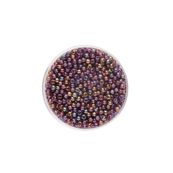 Rocaille Beads 2.6mm 17g, Rainbow Lilac