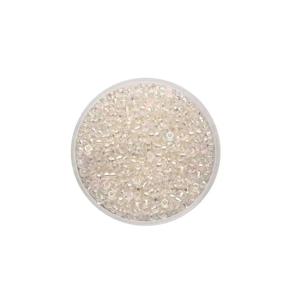 Rocaille Beads 2.6mm 17g, Rainbow Crystal