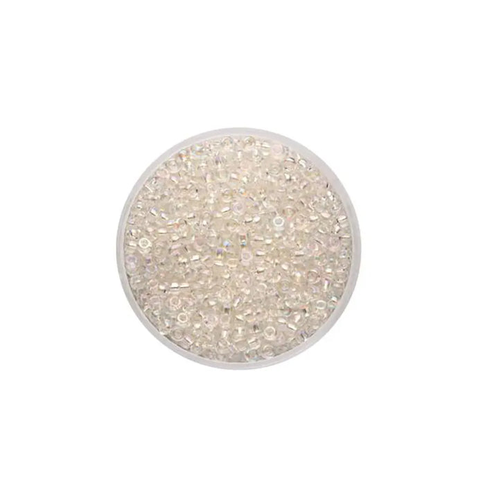 Rocaille Beads 2.6mm 17g, Rainbow Crystal