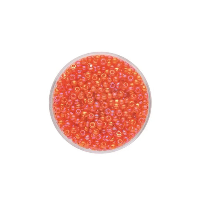 Rocaille Beads 2.6mm 17g, Rainbow Orange