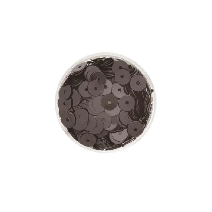 Round Sequins 6mm 7g, Black