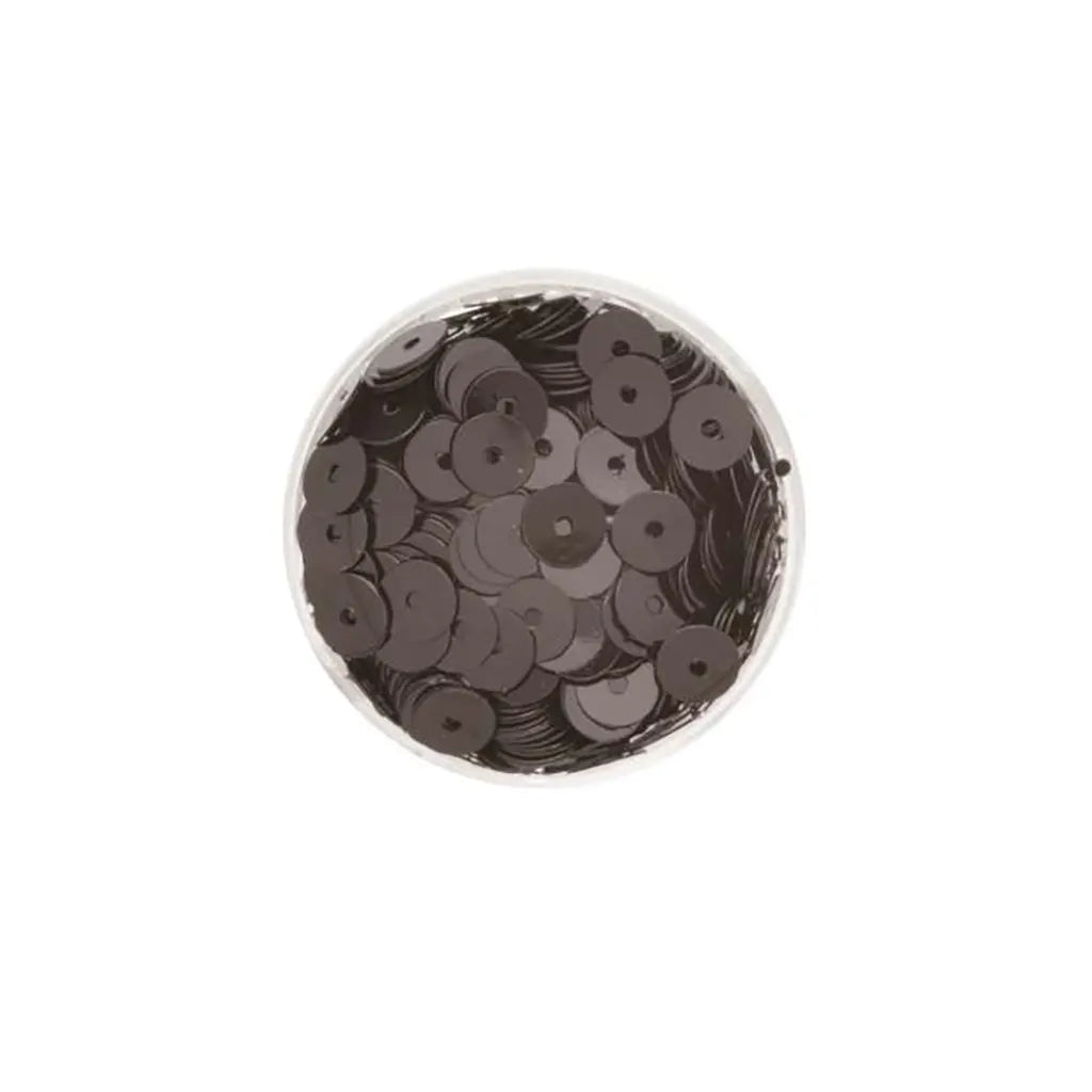 Round Sequins 6mm 7g, Black