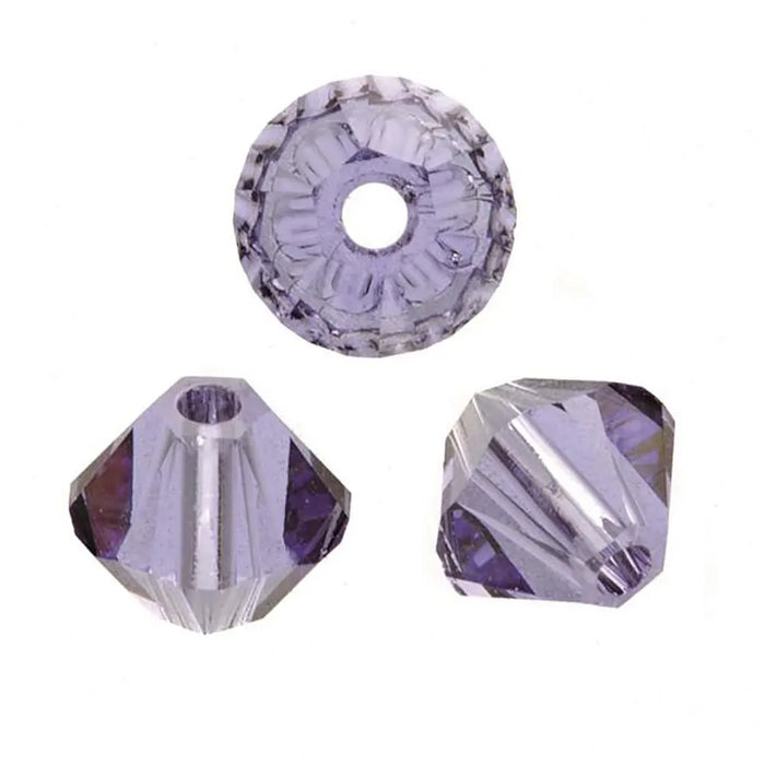 Swarovski Beads Bicone 4mm 25pcs, Tanzanite