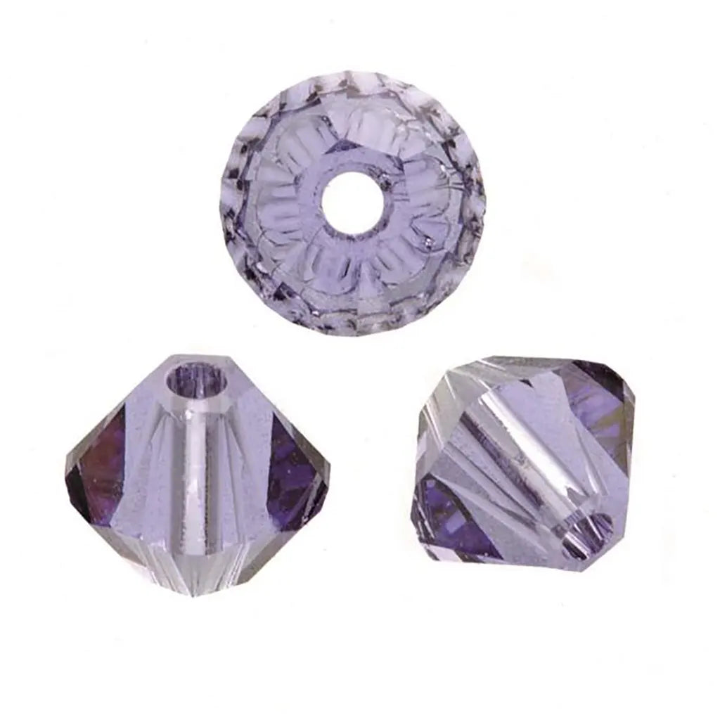 Swarovski Beads Bicone 4mm 25pcs, Tanzanite