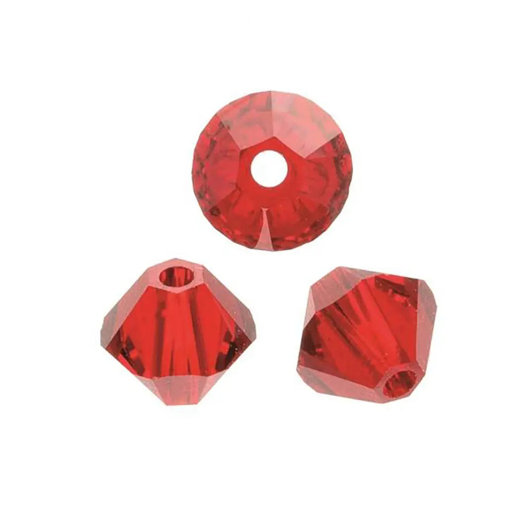 Swarovski Beads Bicone 6mm 25pcs, Siam