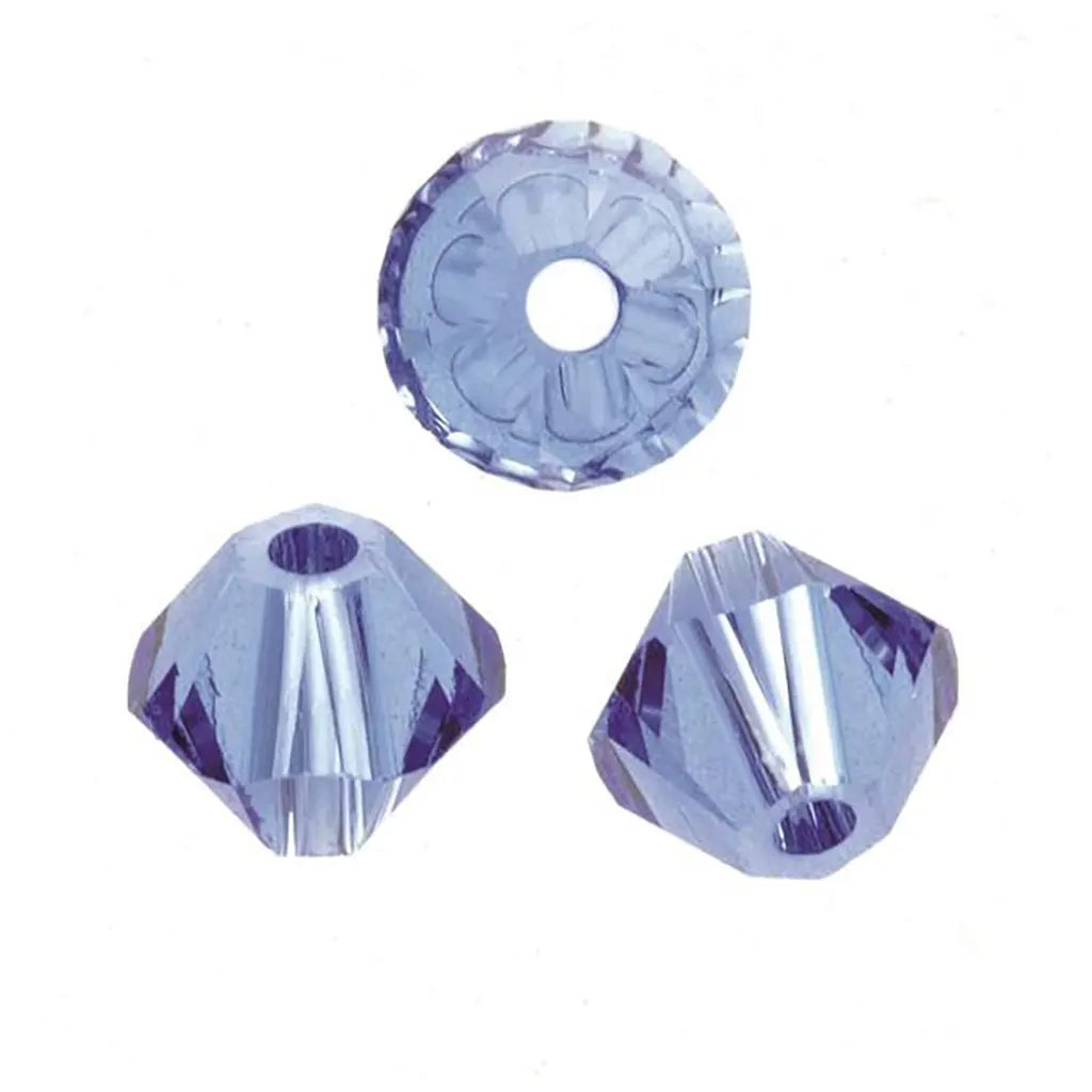 Swarovski Beads Bicone 6mm 12pcs, Sapphire
