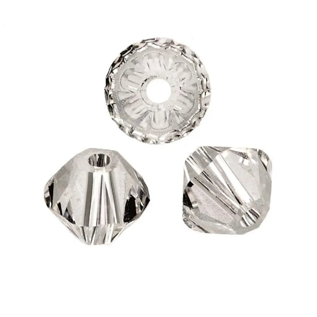 Swarovski Beads Bicone 6mm 12pcs, Crystal