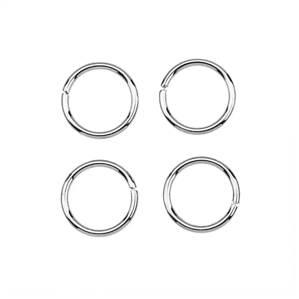 Jump Rings 10X10mm Platinum 20pcs