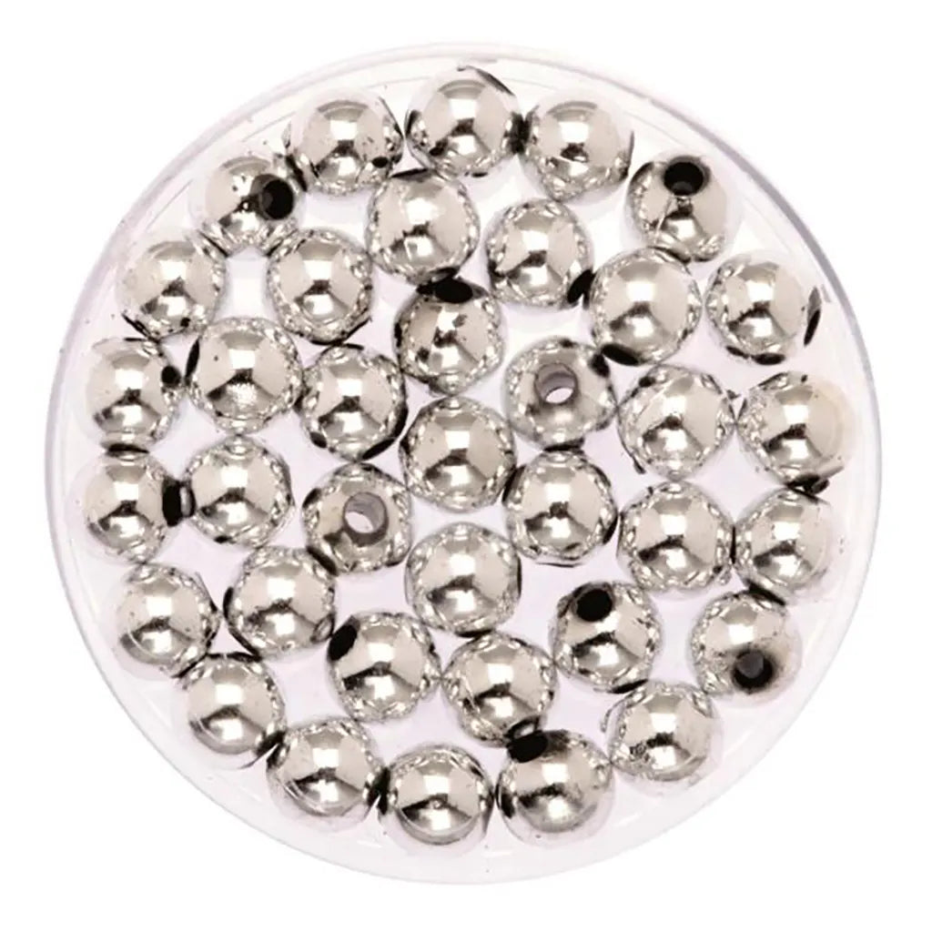 Deco Pearls 75Gx6mm, Silver