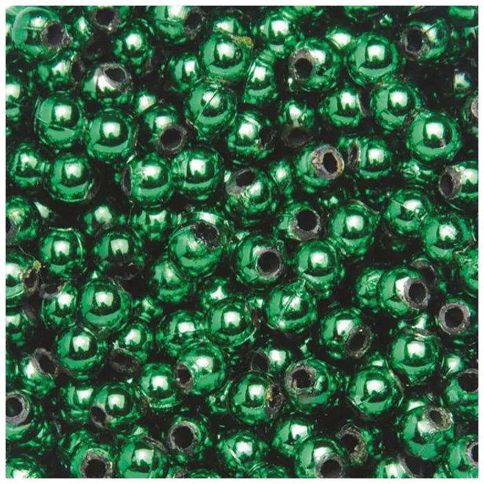Decoration Beads 6mm, Dark Green