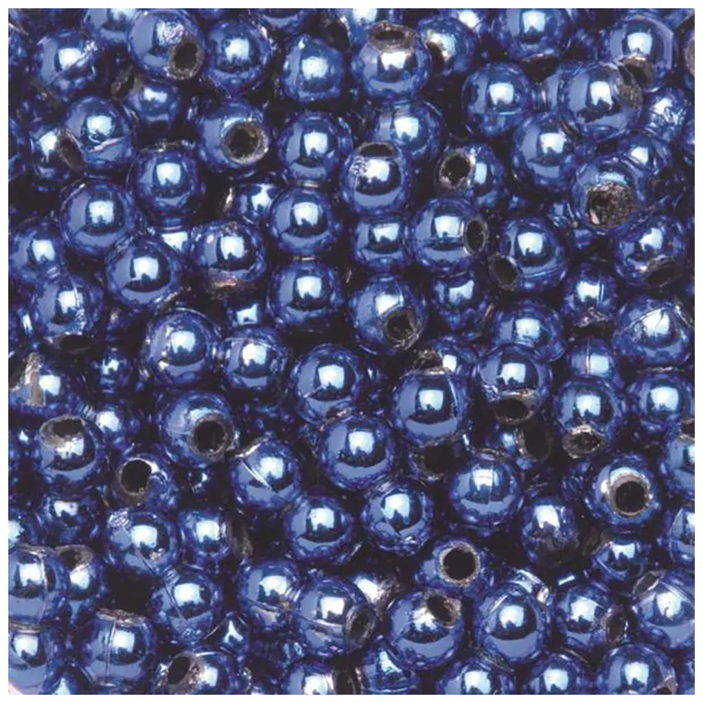 Decoration Beads 6mm, Royal Blue