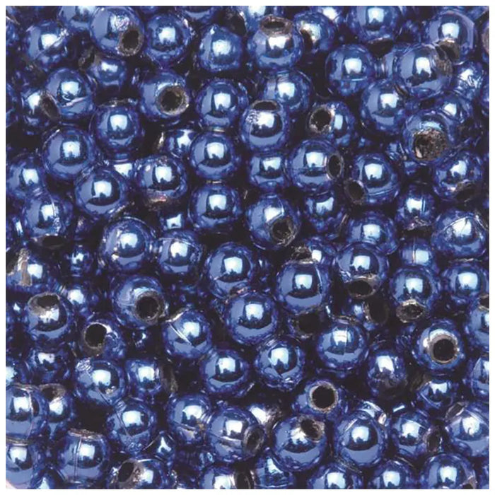 Decoration Beads 6mm, Royal Blue