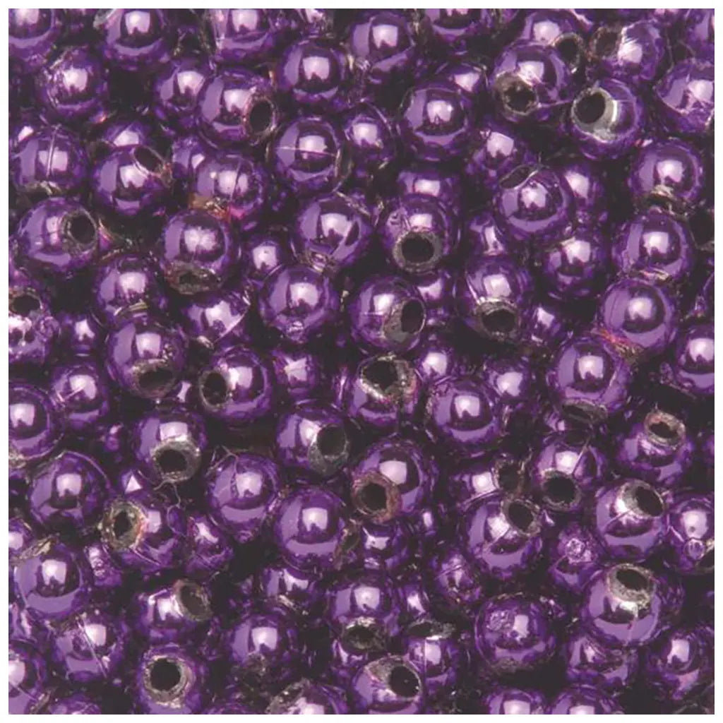 Decoration Beads 6mm, Purple