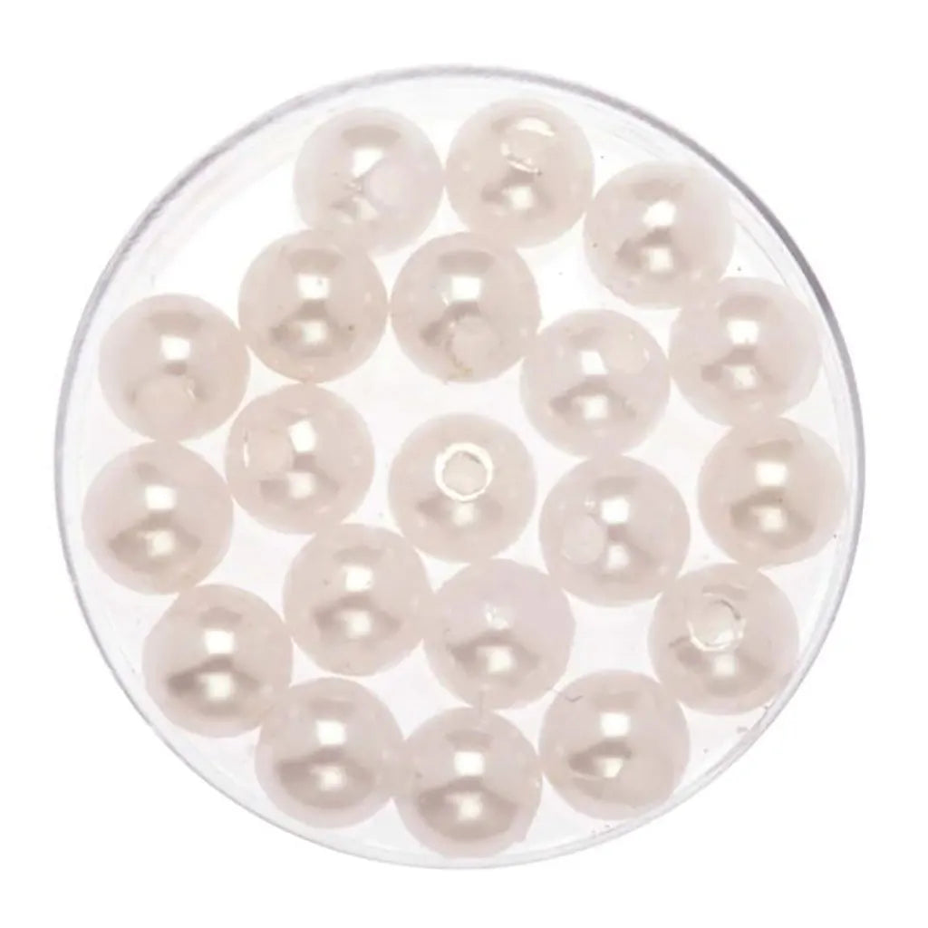 Deco Pearls 75G 8mm, White