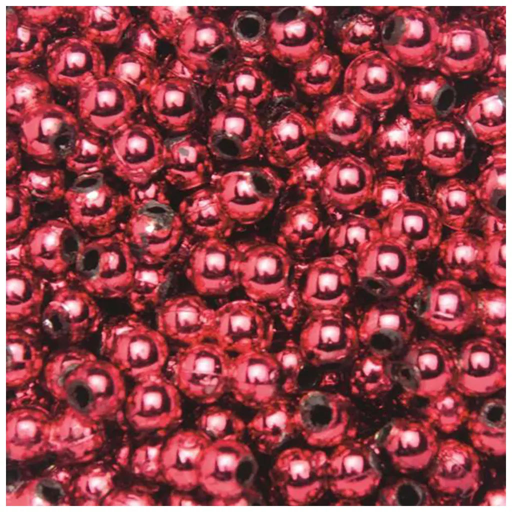 Deco Pearls 75G 10mm, Red