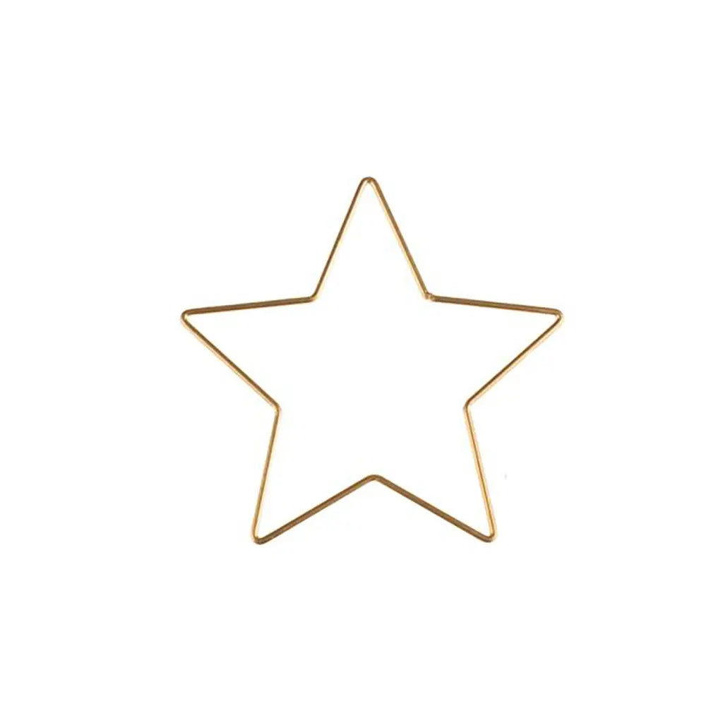 Metal Star Gold 15x15x0.3cm