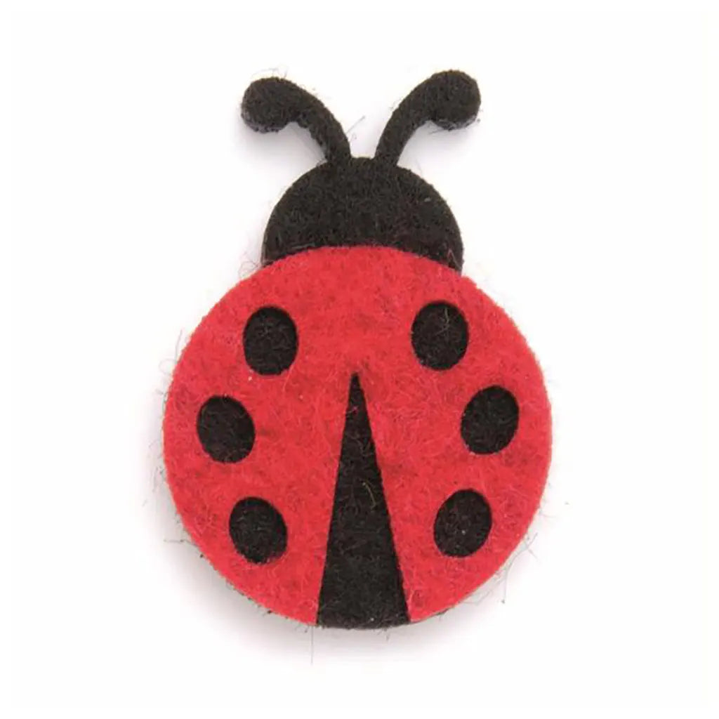 Felt Ladybirds 2.5x4cm 8pcs Red
