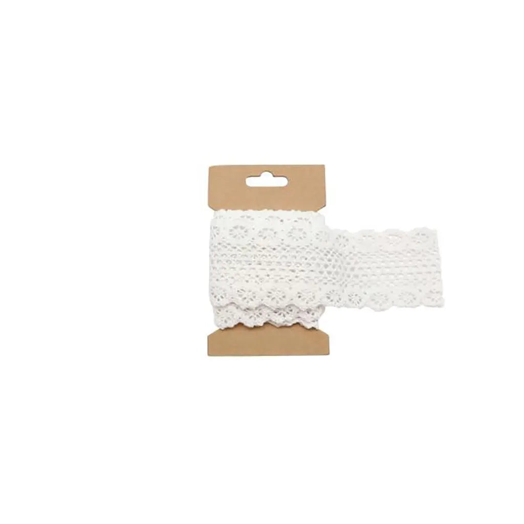 Lace Ribbon 6cmx200cm, White