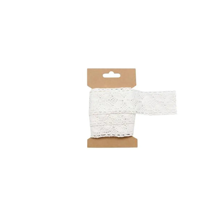 Lace Ribbon 4cmx200cm, White