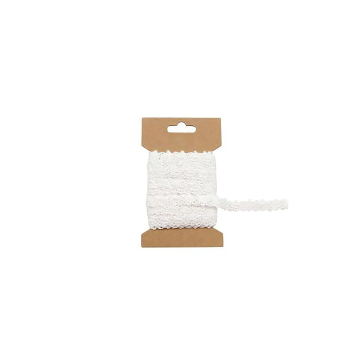 Lace Ribbon 1.3cmx600cm, White