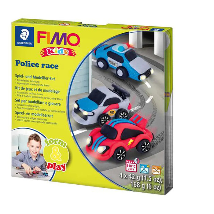 Fimo Kids Form & Play Set, Police Race