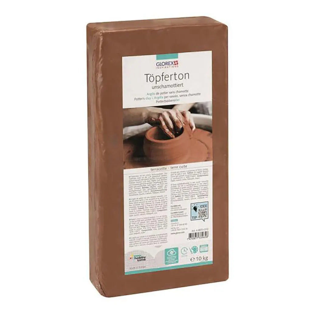 Pottery Clay 10Kg Terracotta No Grog