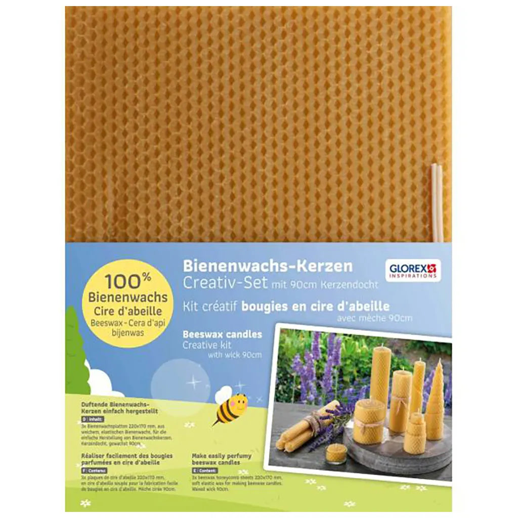 BeesWax Honeycomb Set 220 X 170mm M. Docht 3pcs