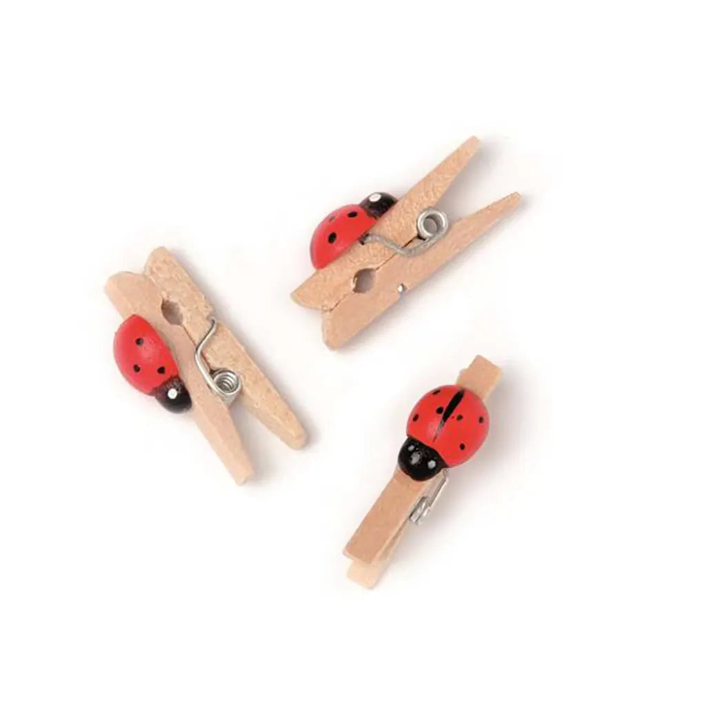 Mini Pegs Ladybirds 25mm 12st.
