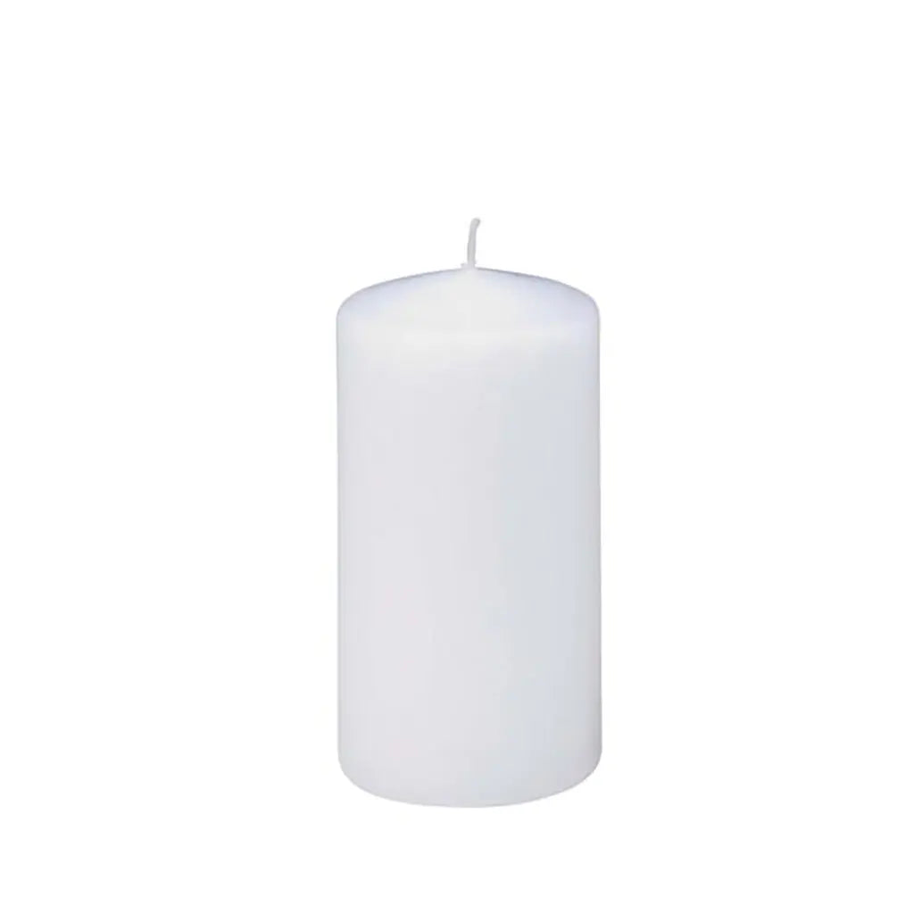 Round Candle White 60mm/120mm in Cellophane