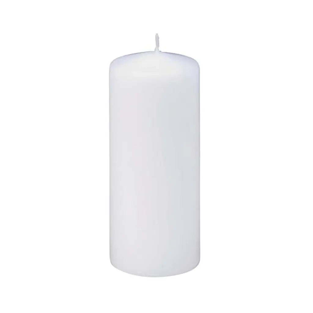 Round Candle White 60mm/150mm in Cellophane