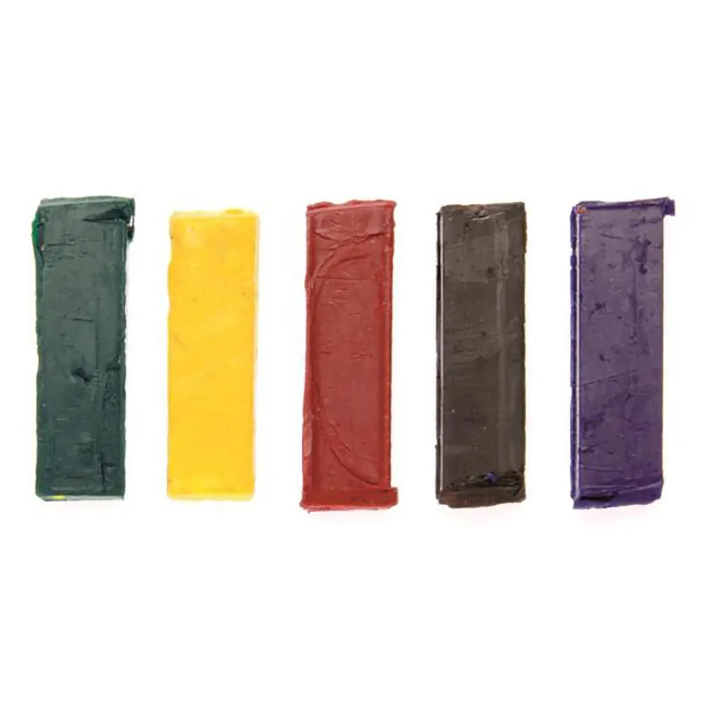 Wax Colour Pigment Set 35x6x10mm, 5pcs