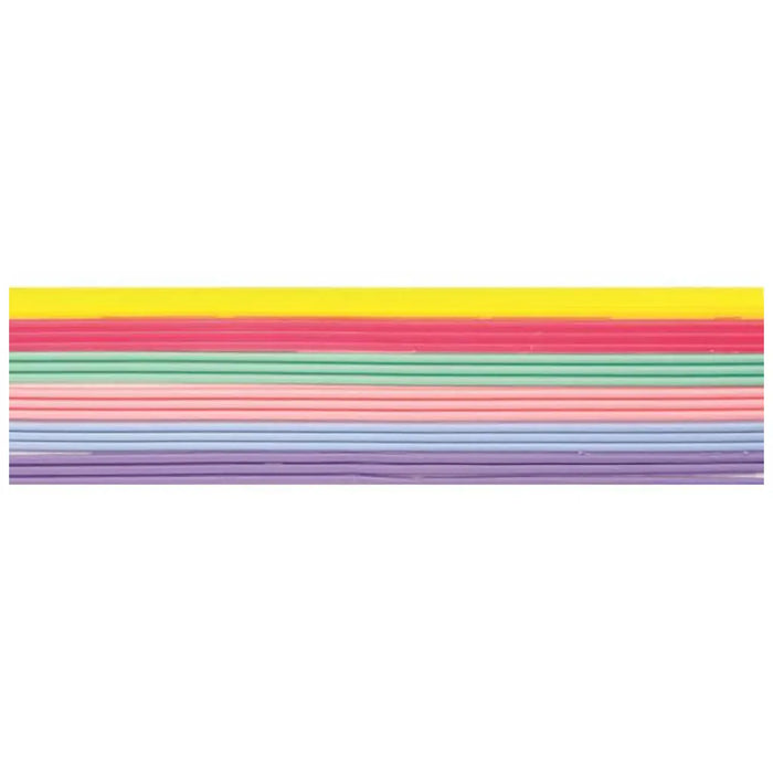 Decorative Wax Strips 6X3pcs 200X2mm, Pastel