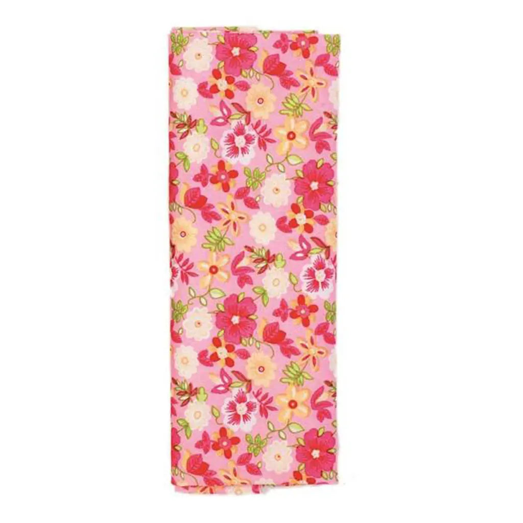 Fabric Piece 100X150cm, Pink Fuchsia Flowers
