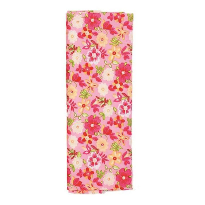 Fabric Piece 100X150cm, Pink Fuchsia Flowers