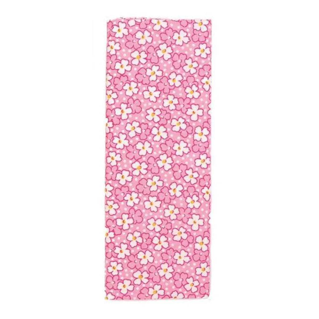 Fabric Piece 100X150cm, Pink White Flowers