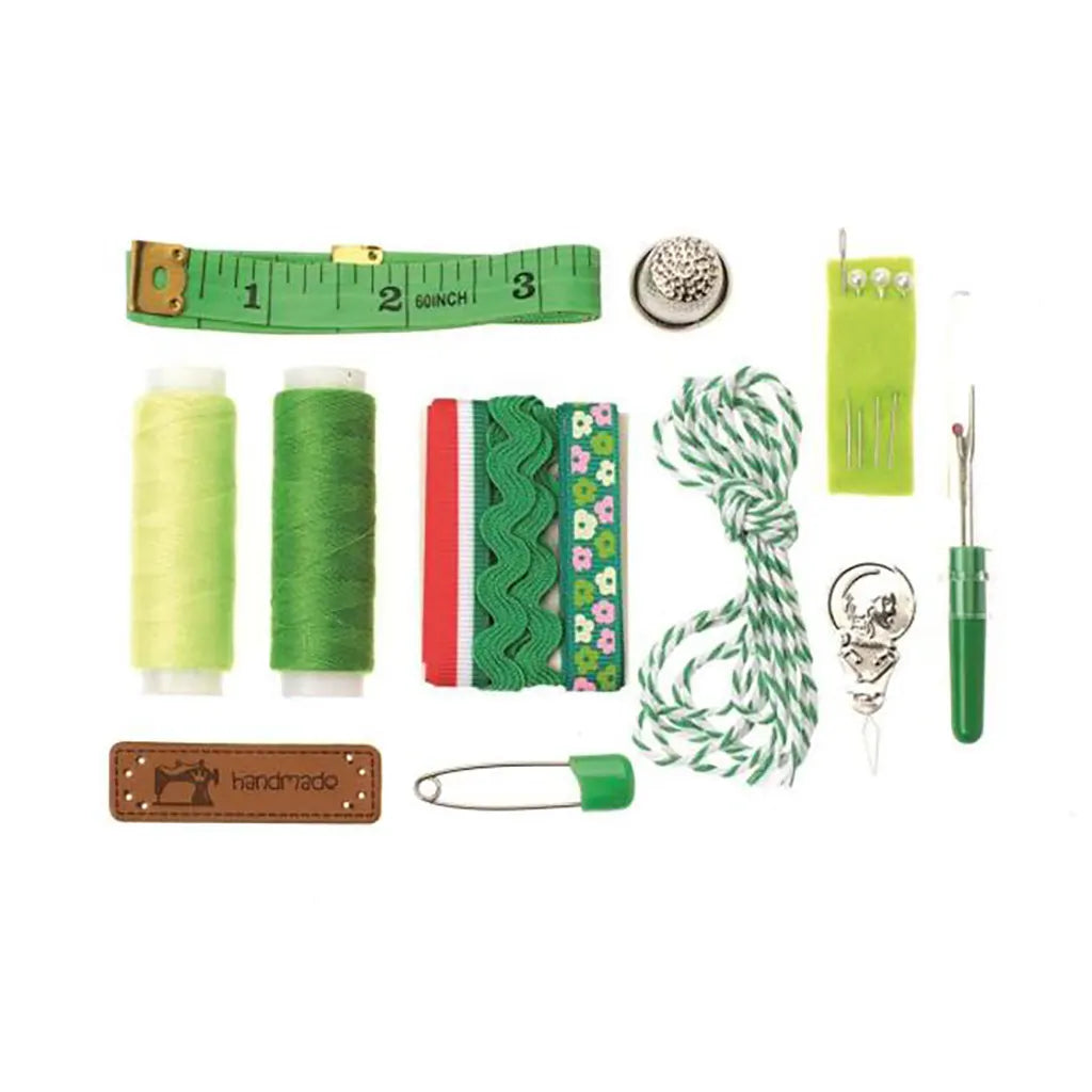 Sewing Set Lili Rose 14 Parts, Green