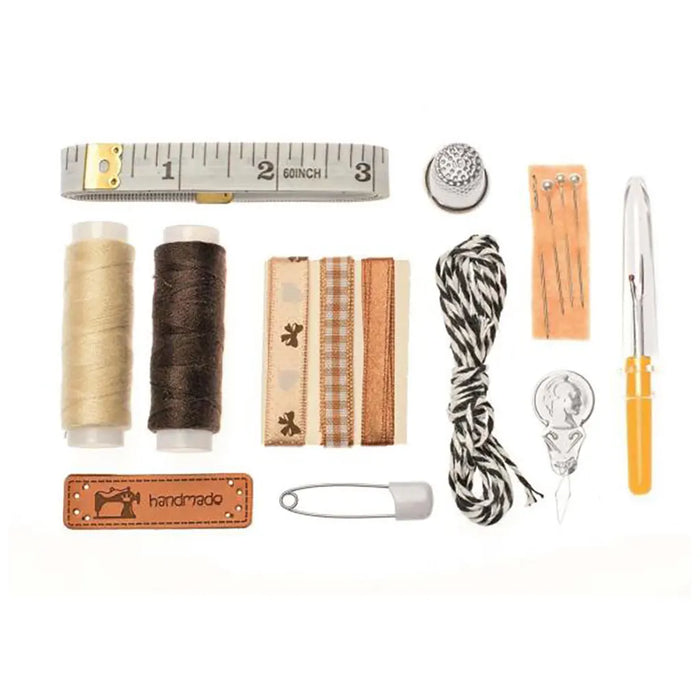 Sewing Set Lili Rose 14 Parts, Brown