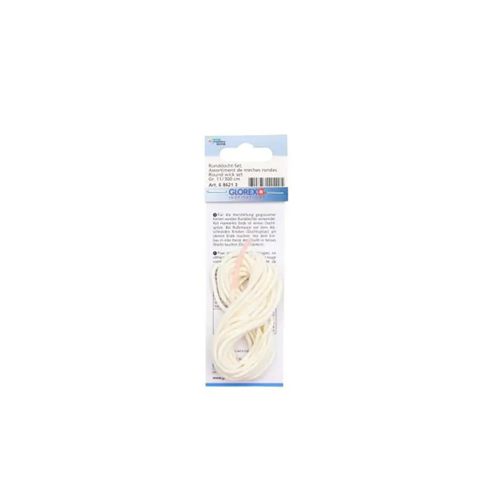 Round Wick Size 11 50-80mm for Candles / 3m