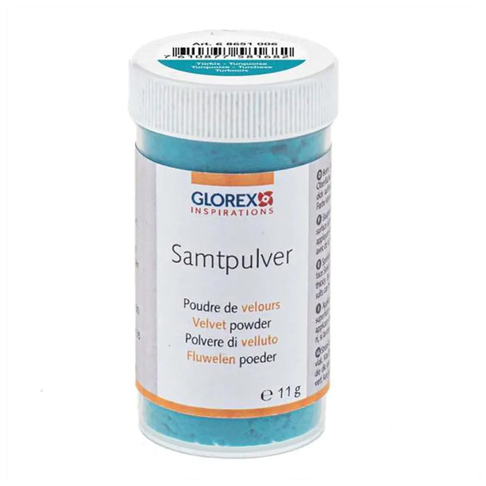 Velvet Powder 11g 0.5mm, Turquoise