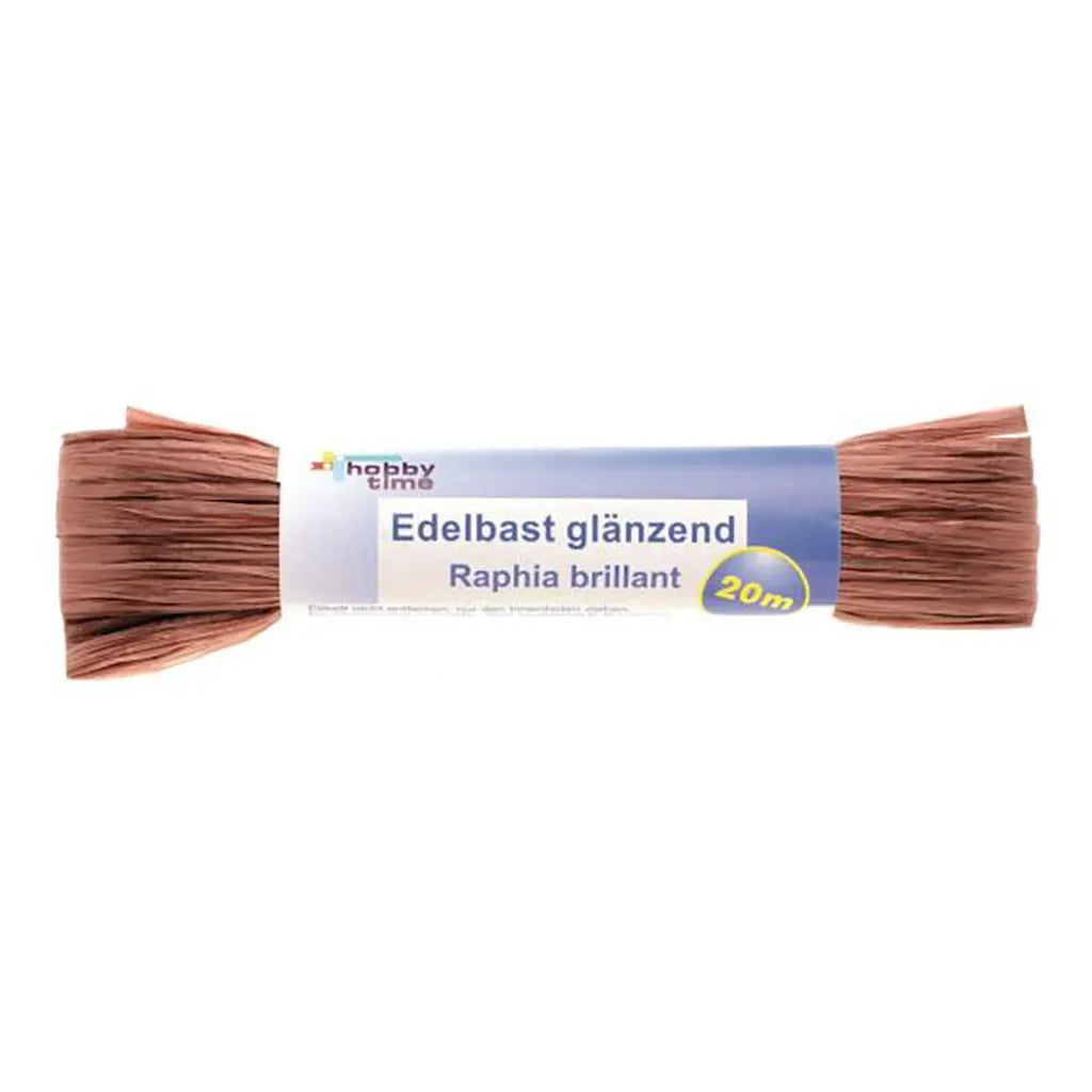 Bright Raphia 20m 10g, Middle Brown