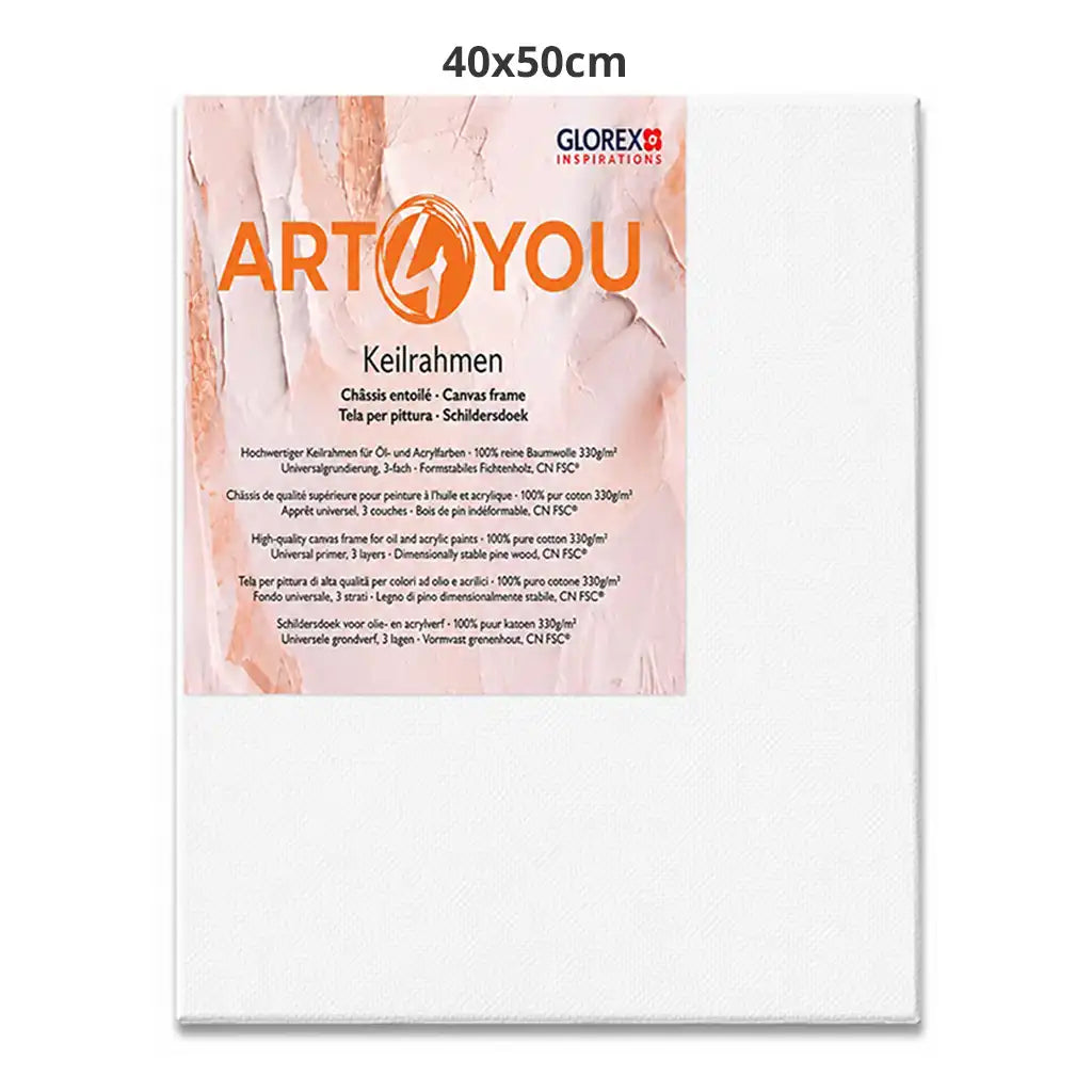 Glorex ART4YOU Canvas Frame 1.7cm 330g/M2 Pine 40x50cm