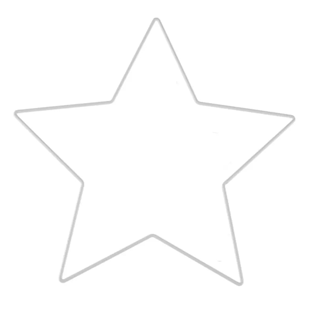 Metal Star White 20cm